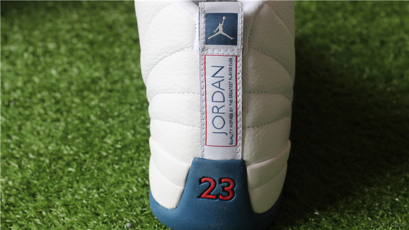 Authenitc Air Jordan 12 Retro White French Blue